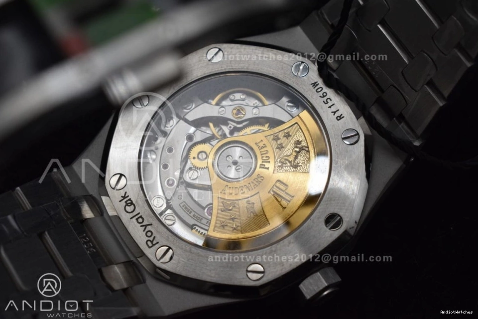 Clone SA3120 SS Edition 15450 37mm Bracelet Super Oak ZF Textured BestValue Blue Royal 1:1 Best Dial on 1029 SS 0817